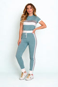 SKY BLUE PANEL TRACK SUIT