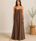 Serenity Brown Maxi Sleep Dress