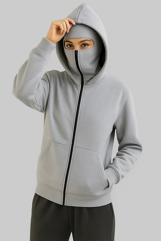 Grey Ninja Hoodie For Women