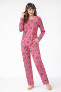 Heart Pattern Printed Night Suit