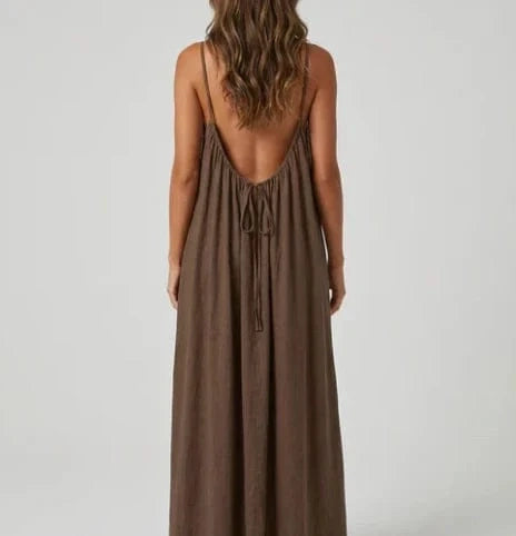 Serenity Brown Maxi Sleep Dress