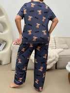 Teddy Bear Printed Night Suit