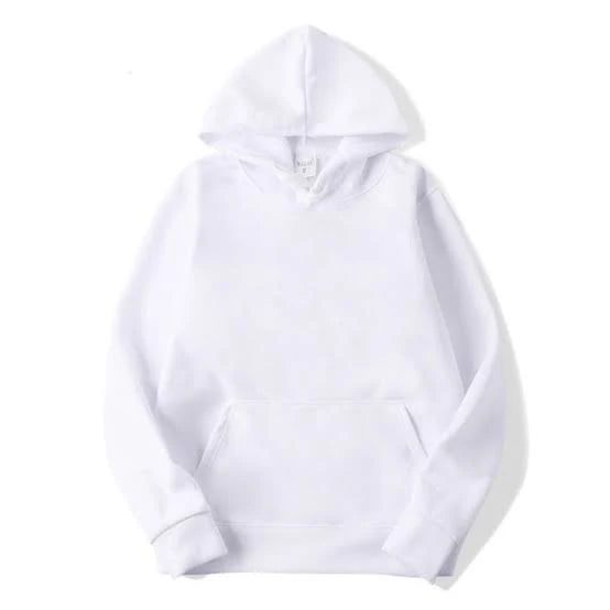 Unisex White Hoodie